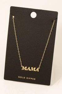 Mama Pendant Necklace