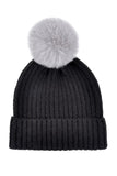 Pom Pom Beanie - Black