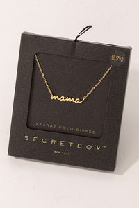 Dainty Mama Pendant Neclace - Gold