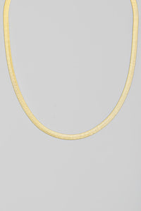 Flat Snake Chain Link Necklace