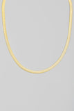 Flat Snake Chain Link Necklace